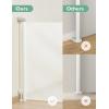 imageMomcozy Auto Lock Retractable Baby Gate Safety Gate for Baby and Pet 33 Tall Extends to 55 Wide Mesh Safety Dog Gate for Stairs Indoor Outdoor Doorways HallwaysWhite