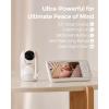 imageMomcozy Baby Monitor with 2 Cameras 55quot 1080P Full HD Split Screen Video Baby Monitor with Camera and Audio No WiFi 5000mAh Battery ECO VOX Clear Night Vision 1640ft Range SD Card not Included