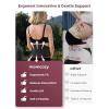 imageMomcozy Belly Bands for Pregnant Women OnePiece ampamp Portable Pregnancy Belly Band with Ergonest Back Support ampamp Breathable Fabric  Adjustable Maternity Belt for SmallRoundHighCarrying BellyBlack