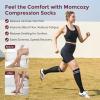 imageMomcozy Compression Socks for Women 1520mmHg ampamp 2030mmHg  2 Pairs Graduated Compression for Circulation ampamp SwellingBlack  Pink