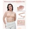 imageMomcozy CoolFit TShirt Jelly Bra for Women Comfortable Wireless Everyday Bras with SemiFixed PadsOyster Pink