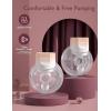 imageMomcozy HandsFree Breast Pump S12 Pro Wearable ampamp Portable Pump with Soft DoubleFit Flange 3 Modes  9 Levels Double Electric Pump Smart Display 24mm 2 Pack Cozy WhiteCozy Pink