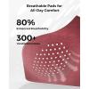 imageMomcozy HandsFree Pumping Bra Wireless ampamp Seamless Breast Pump Bra Breathable Tencel Fabric ampamp Fully Fixed CupsDusty Rose