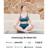 imageMomcozy HandsFree Pumping Bra Wireless ampamp Seamless Breast Pump Bra Breathable Tencel Fabric ampamp Fully Fixed CupsNordic Blue