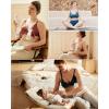 imageMomcozy HandsFree Pumping Bra Wireless ampamp Seamless Breast Pump Bra Breathable Tencel Fabric ampamp Fully Fixed CupsNordic Blue