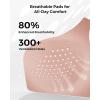 imageMomcozy HandsFree Pumping Bra Wireless ampamp Seamless Breast Pump Bra Breathable Tencel Fabric ampamp Fully Fixed CupsOyster Pink