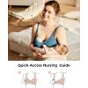 imageMomcozy HandsFree Pumping Bra Wireless ampamp Seamless Breast Pump Bra Breathable Tencel Fabric ampamp Fully Fixed CupsOyster Pink