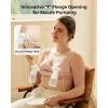 imageMomcozy HandsFree Pumping Bra Wireless ampamp Seamless Breast Pump Bra Breathable Tencel Fabric ampamp Fully Fixed CupsOyster Pink