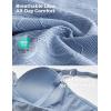 imageMomcozy Lace Nursing Bra Wirefree Padded Nursing Bras for Breastfeeding V Neck Maternity Bra for Pregnancy Soft LaceBluebell