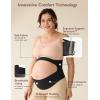 imageMomcozy Maternity Belly Support Band  Adjustable Pregnancy Belly Band for Back ampamp Pelvic Relief Gentle Bump Lift Breathable ampamp LatexFree