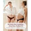 imageMomcozy Maternity High Waist Underwear Hip Sizes 41 to 45 in and Under the Bump Maternity Underwear One Size