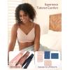 imageMomcozy Nursing Bras for Breastfeeding 30 Jelly Strip Lift Support Maternity Bra Seamless Soft Wirefree Pregnancy BraPeach Rose