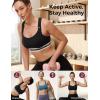 imageMomcozy Nursing Bras for Breastfeeding FB011 LowImpact Nursing Sports Bra Support Maternity Pregnancy Padded Wireless BraBlack
