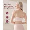 imageMomcozy Nursing Bras for Breastfeeding and Sleep Seamless Soft ampamp Stretchy Maternity Bra V Neck Wireless Pregnancy BraletteDawn Pink