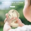 imageMomcozy Portable Fan with Clip  4Speed MiniFan for Carrier  Personal Fans Ultra Lighter 026lb  Gaps 45mm  Handheld Cooling  Rechargeable Rotate for Diaper BackpackStrollerCarrierChairBeige Brown