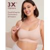 imageMomcozy Pumping and Nursing Bra for Breastfeeding 3in1 Maternity Bra CozyFitClasp for Wearable Breast Pump M5 S12 ProOyster Pink
