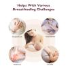 imageMomcozy Rolling Lactation Massager with Heat 3in1 RealLike Massage for Relieve Clogged Ducts Breast Massager Warming for Breastfeeding Improve Milk Flow Dusty RoseBluegreen