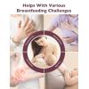 imageMomcozy Rolling Lactation Massager with Heat 3in1 RealLike Massage for Relieve Clogged Ducts Breast Massager Warming for Breastfeeding Improve Milk Flow Dusty RoseRed