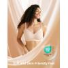 imageMomcozy Seamless Bra for Women 30 Jelly Strip Lifting Wireless Bra with Breathable PerforationsOyster Pink