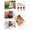 imageMomcozy Seamless Pumping Bra Hands Free Fixed Padding HandsFree Pumping ampamp Nursing Bra Wireless Comfort Pumping Bra Leopard BlackLeopard Black