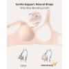 imageMomcozy Seamless Wireless Bras for Women Full Coverage Comfortable Supportive Bralettes for Everyday WearBlush