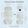 imageMomcozy Stroller Cooling Pad  Universal Soft Cooler Pad Breathable ampamp Adjustable Car Seat Liner  Detachable 2Piece Cooling Cushion  Fits Strollers Car Seat High Chair Bassinet SwingLight Grey