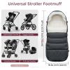 imageMomcozy Stroller Footmuff  Universal WeatherProof Warm Stroller Bunting Bag  Extendable Winter Cover  Adjustable BuckleBlack