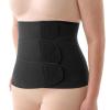 imageMomcozy Ergowrap Postpartum Belly Band for Natural and CSection Recovery Abdominal Binder with 3D Abdomen Lifting ampamp Ergonomic Back Support Seamless Belly Wrap Shapewear for Post Surgery RecoveryStandard  Black