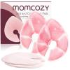 imageMomcozy Larger Breast Therapy Packs Hot and Cold Breast Pads with 2 Soft Covers Breastfeeding Essentials2 PackPinkpink