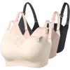 3 Pack-black beige cream