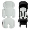 imageMomcozy Stroller Cooling Pad  Universal Soft Cooler Pad Breathable ampamp Adjustable Car Seat Liner  Detachable 2Piece Cooling Cushion  Fits Strollers Car Seat High Chair Bassinet SwingLight Grey