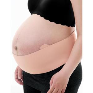 imageMomcozy Belly Bands for Pregnant Women OnePiece ampamp Portable Pregnancy Belly Band with Ergonest Back Support ampamp Breathable Fabric  Adjustable Maternity Belt for SmallRoundHighCarrying BellyOyster Pink
