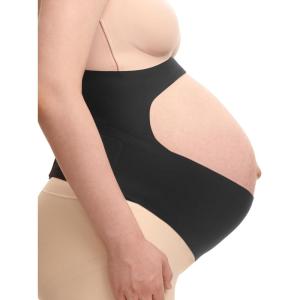 imageMomcozy Maternity Belly Support Band  Adjustable Pregnancy Belly Band for Back ampamp Pelvic Relief Gentle Bump Lift Breathable ampamp LatexFree