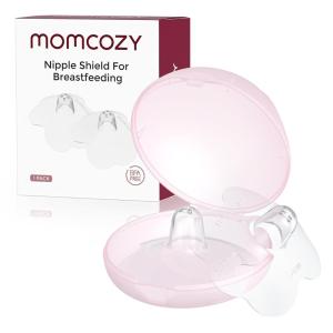 imageMomcozy Nipple Shield Floral Contact Nipple Shield for Breastfeeding Moms with Flat or Inverted Nipples Made Without BPABPS 24mm 1 Pair1 Pair