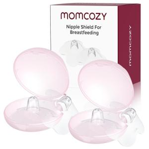imageMomcozy Nipple Shield Floral Contact Nipple Shield for Breastfeeding Moms with Flat or Inverted Nipples Made Without BPABPS 24mm 1 Pair2 Pairs