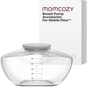 imageMomcozy Original Replacement Accessories for Upgraded Mobile Flow  Upgraded M9Original Upgraded M9 Breastfeeding PartsValve2 PackStotage Bottle