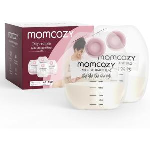 imageMomcozy Screwon Breastmilk Storage Bags 48 Ct Holds 5 oz Disposable ampamp BPA Free Original Replacement Accessories Only for Momcozy DirecttoBag Breast Milk Bag ComboMilk Bag 48PCS