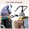 imageMomcozy Handle Strap for Baby Stroller  Safety Wrist Leash  Adjustable Pram Wheelchair Hand Leash  with Hooks for Storing Items  SecurityAccessory for Child SafetyBlack
