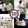 imageMomcozy Universal Baby Stroller Organizer Off White and Momcozy Baby Carrier with Natural Cotton Linen