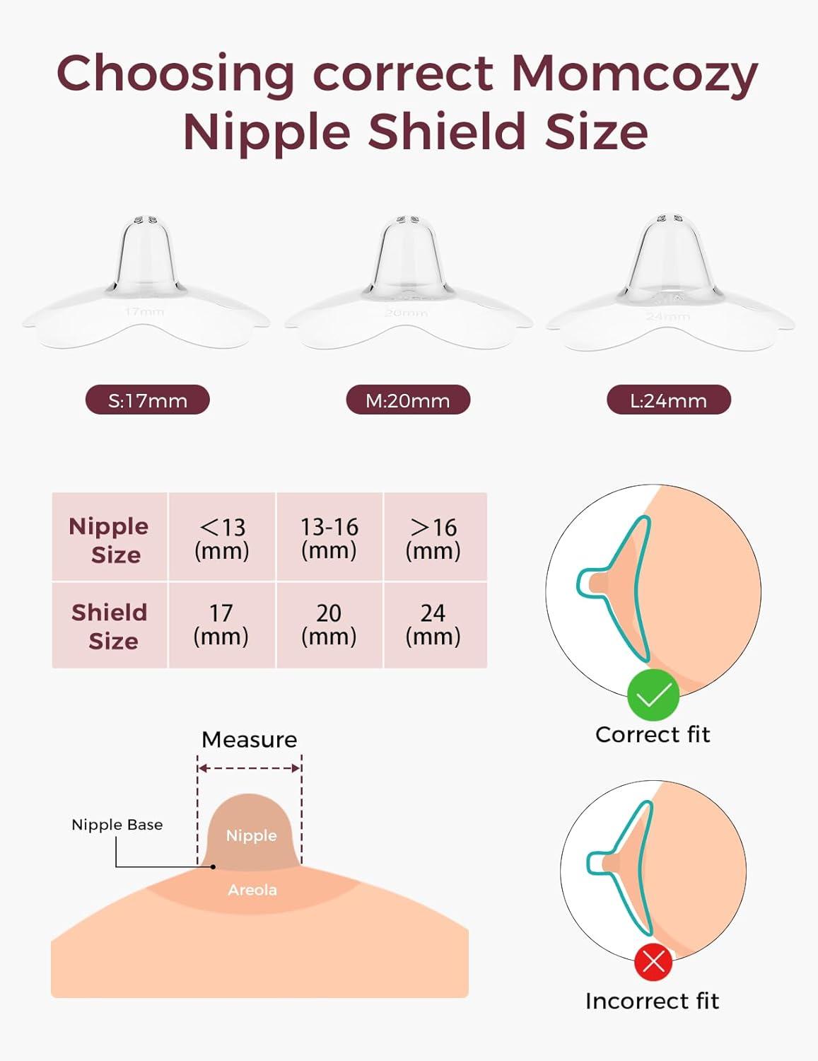 imageMomcozy Silicone Nipple Shields for Breastfeeding Flower Shape Petal Design Ultra Thin ampamp Soft for Flat or Inverted Nipples Flexible Nursing Shield BPABPS Free 1 Pair 17mm1 Pair