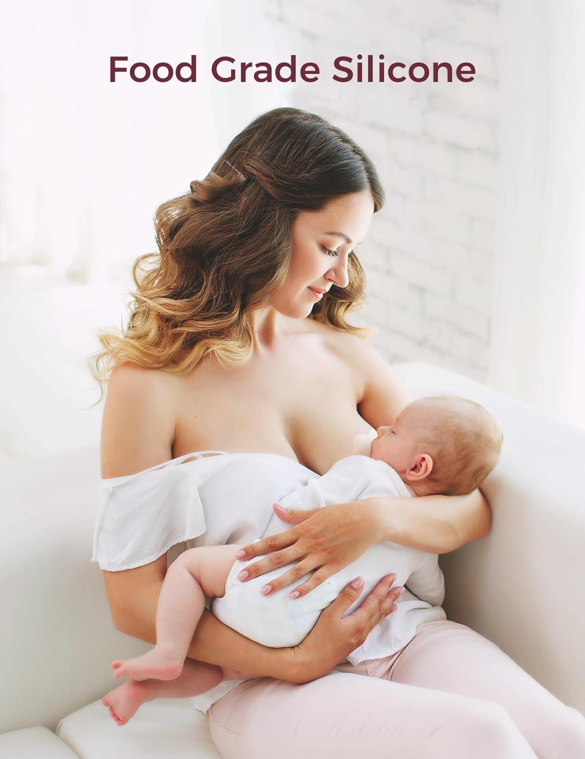 imageMomcozy Silicone Nipple Shields for Breastfeeding Flower Shape Petal Design Ultra Thin ampamp Soft for Flat or Inverted Nipples Flexible Nursing Shield BPABPS Free 1 Pair 17mm1 Pair