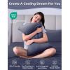 imageMomcozy Life Coolmurm Cooling Pillow Cases for Hot Sleepers 2 Stretchy Cooling Pillowcases Lightweight Breathable Cooling Pillow Cover Zipper Pillow Protector Midnight Blue for Queen PillowCooling Smoky Grey