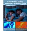 imageMomcozy Life Coolmurm Cooling Pillow Cases for Hot Sleepers 2 Stretchy Cooling Pillowcases Lightweight Breathable Cooling Pillow Cover Zipper Pillow Protector Midnight Blue for Queen PillowCooling Aqua Blue