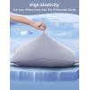 imageMomcozy Life Coolmurm Cooling Pillow Cases for Hot Sleepers 2 Stretchy Cooling Pillowcases Lightweight Breathable Cooling Pillow Cover Zipper Pillow Protector Midnight Blue for Queen PillowCooling Grey