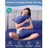 imageMomcozy Life Coolmurm Cooling Pillow Cases for Hot Sleepers 2 Stretchy Cooling Pillowcases Lightweight Breathable Cooling Pillow Cover Zipper Pillow Protector Midnight Blue for Queen PillowCooling Midnight Blue