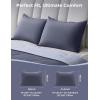 imageMomcozy Life Coolmurm Cooling Pillow Cases for Hot Sleepers 2 Stretchy Cooling Pillowcases Lightweight Breathable Cooling Pillow Cover Zipper Pillow Protector Midnight Blue for Queen PillowCooling Smoky Grey