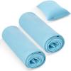 imageMomcozy Life Coolmurm Cooling Pillow Cases for Hot Sleepers 2 Stretchy Cooling Pillowcases Lightweight Breathable Cooling Pillow Cover Zipper Pillow Protector Midnight Blue for Queen PillowCooling Aqua Blue