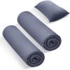 imageMomcozy Life Coolmurm Cooling Pillow Cases for Hot Sleepers 2 Stretchy Cooling Pillowcases Lightweight Breathable Cooling Pillow Cover Zipper Pillow Protector Midnight Blue for Queen PillowCooling Smoky Grey