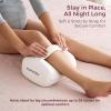 imageMomcozy Knee Pillow for Side Sleepers Soft Memory Foam Support Spine Alignment Pregnancy Leg Pillow for HIPS Back Sciatica Pain Fixed Strap for Moving Wider Contact Even Pressure Light BlueWhite