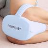imageMomcozy Knee Pillow for Side Sleepers Soft Memory Foam Support Spine Alignment Pregnancy Leg Pillow for HIPS Back Sciatica Pain Fixed Strap for Moving Wider Contact Even Pressure Light BlueLight Blue
